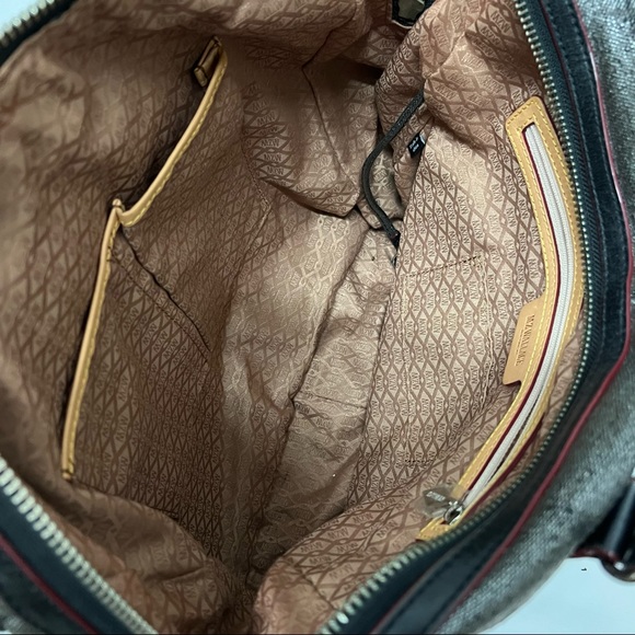 MZ Wallace Jane Double Pocket Silver Shoulder Bag - Picture 7 of 9